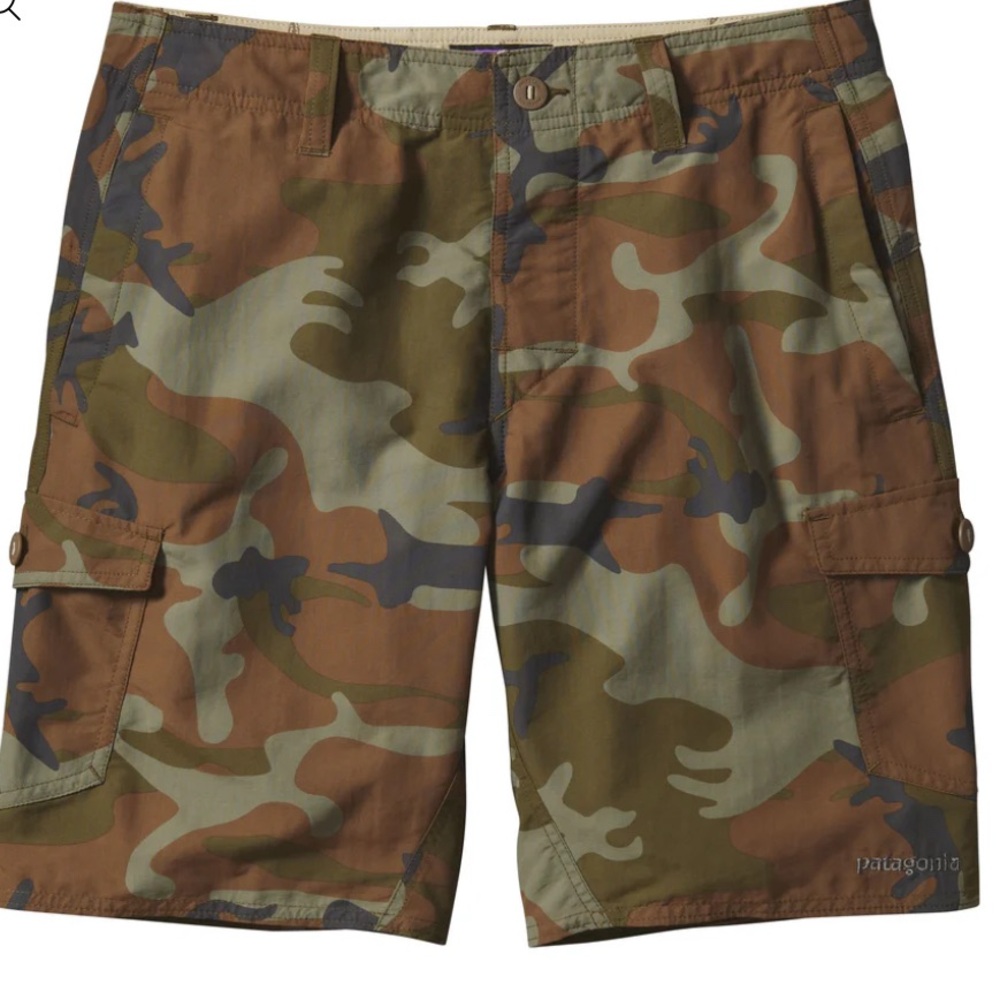 Patagonia Men's Camouflage Cargo Shorts 9”